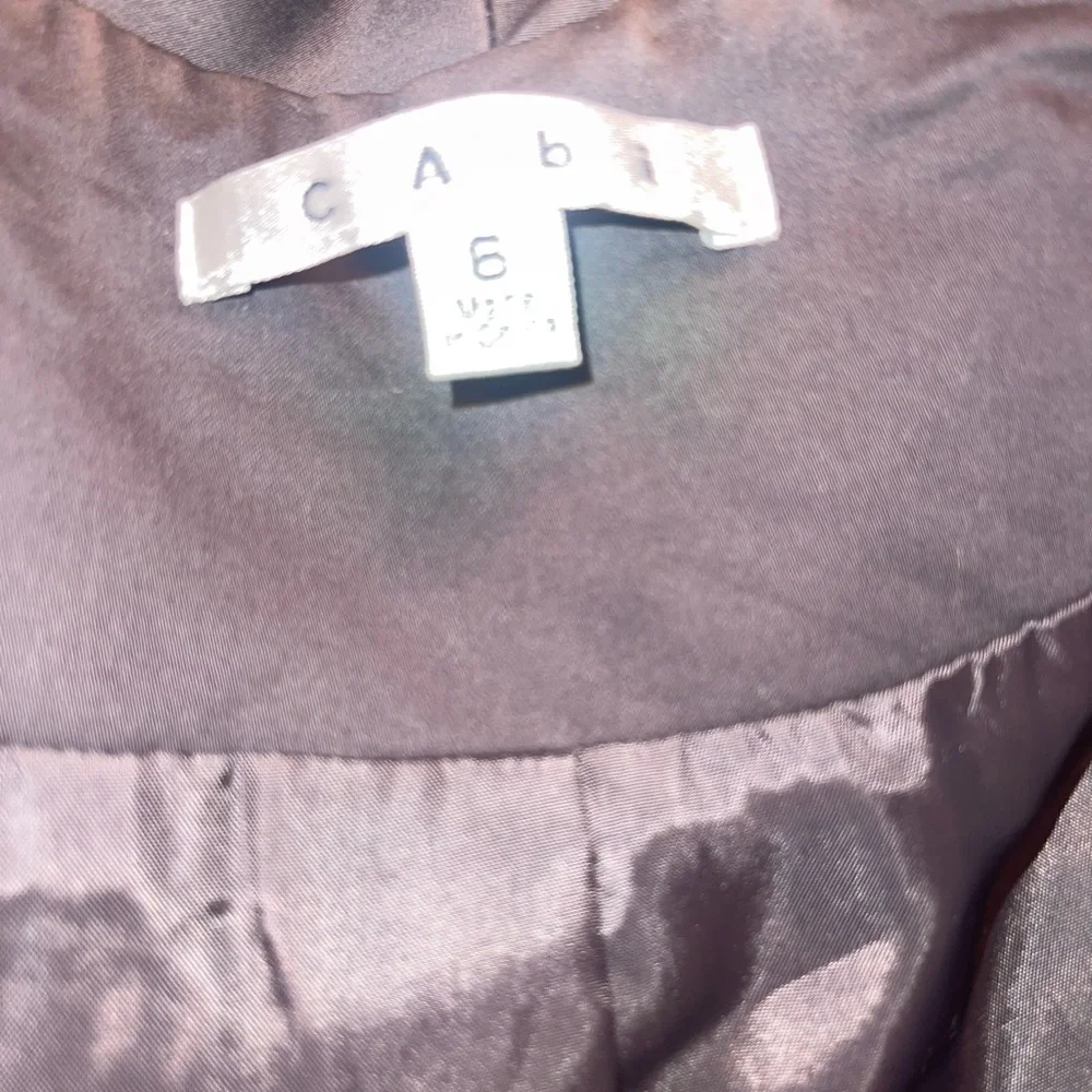 Cabi Style 769 Work it Graphite Peplum‎ Lined Blazer Jacket Size 6